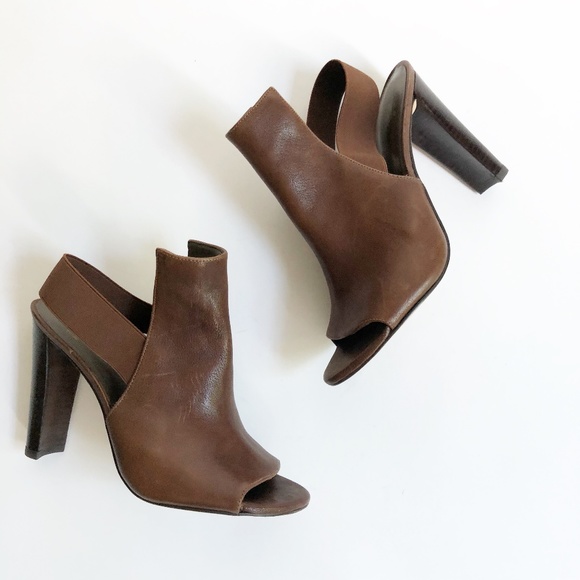 stuart weitzman peep toe booties